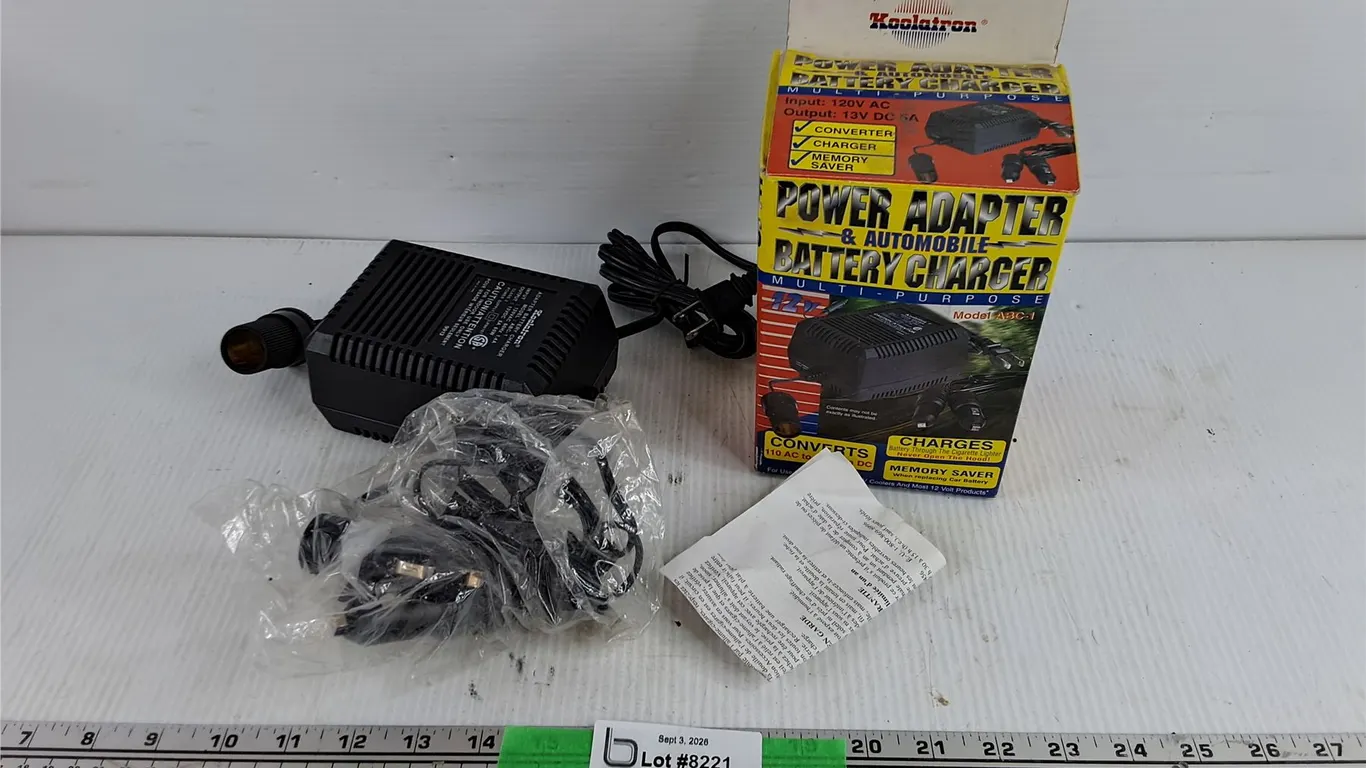 Power Adapter & Automobile Battery Charger - As Is