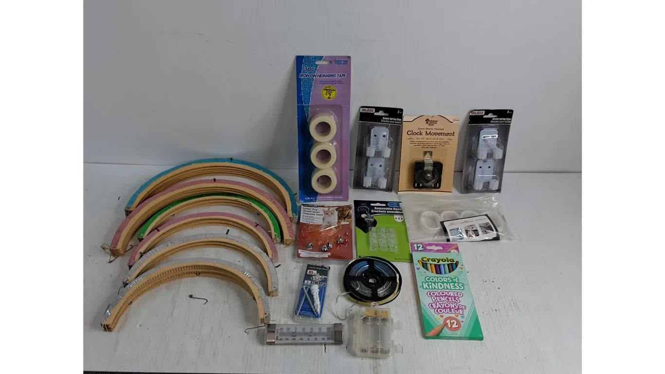 Party Supplies, Assorted NIB, Pencil Crayons, Misc.