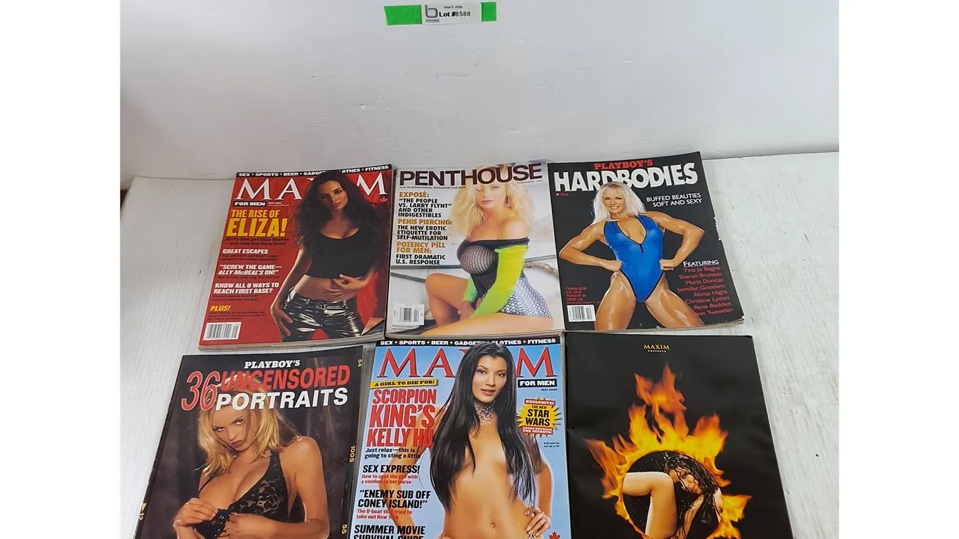 (2) Playboy, (3) Maxims, (1) Penthouse, Assorted From January 1997 - May 2002