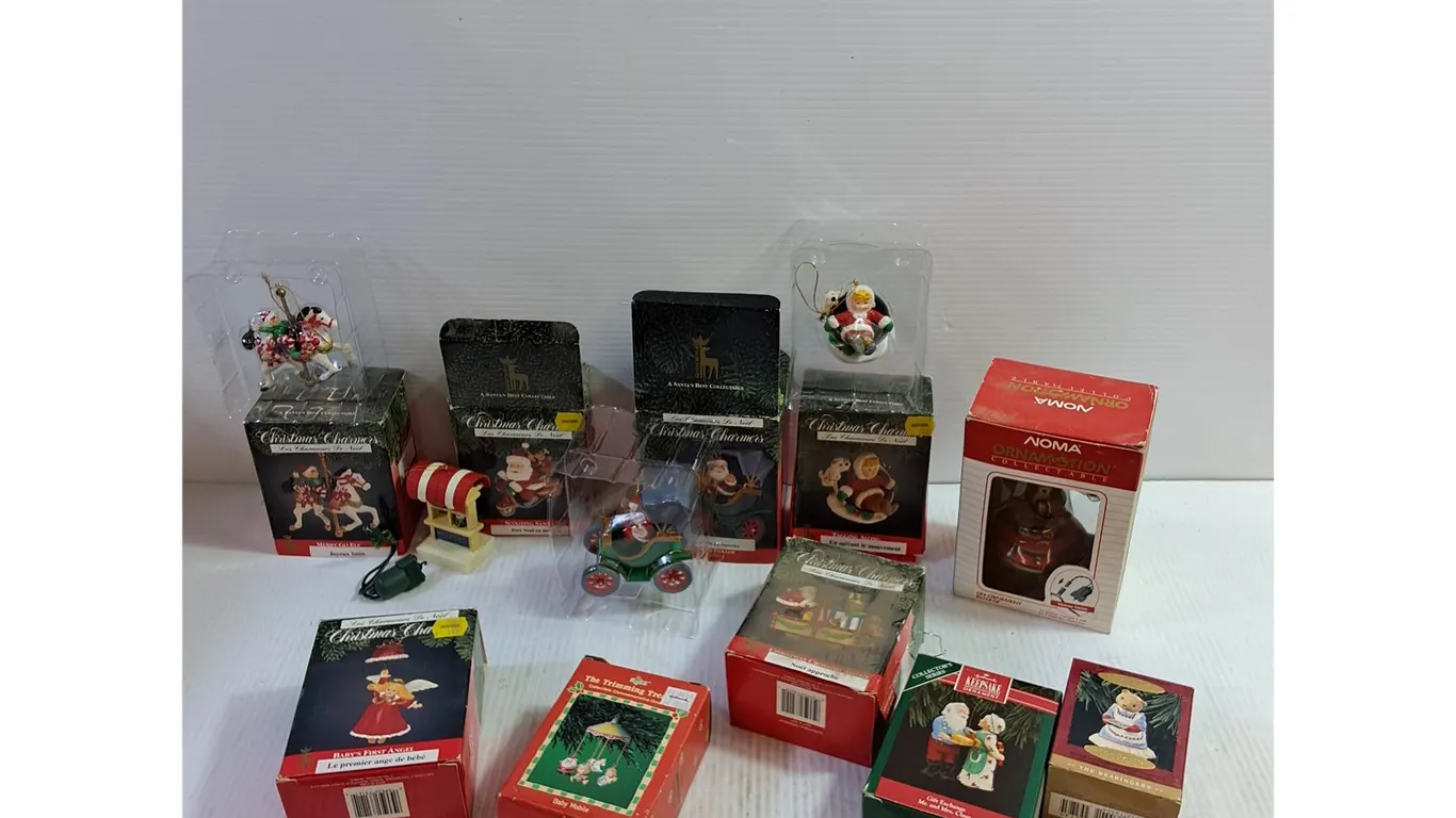 Christmas Ornaments- Baby's First Angel, Santa On Parade,Tagging Along