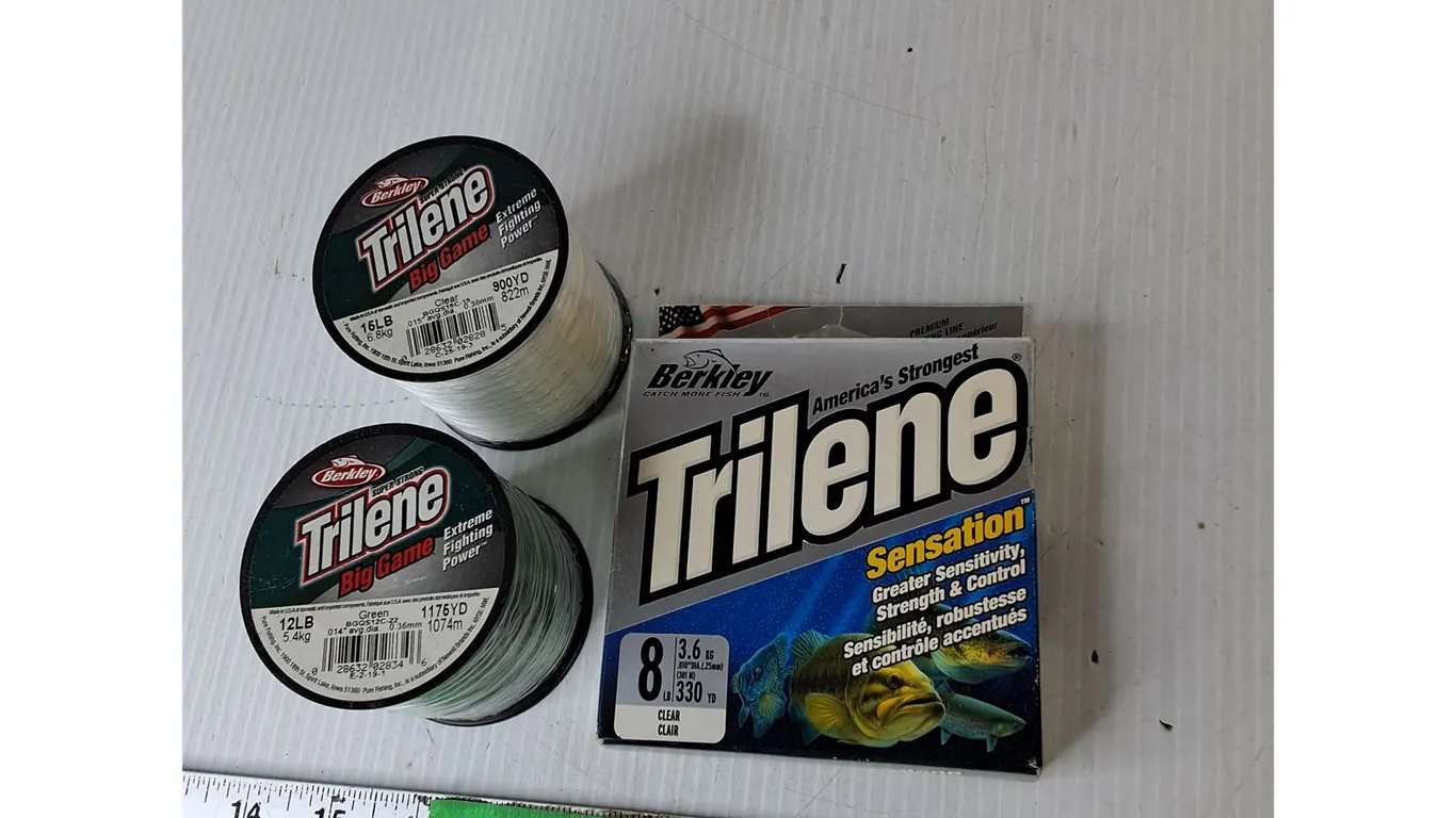 (3) Rolls of Trilene Fishing Line