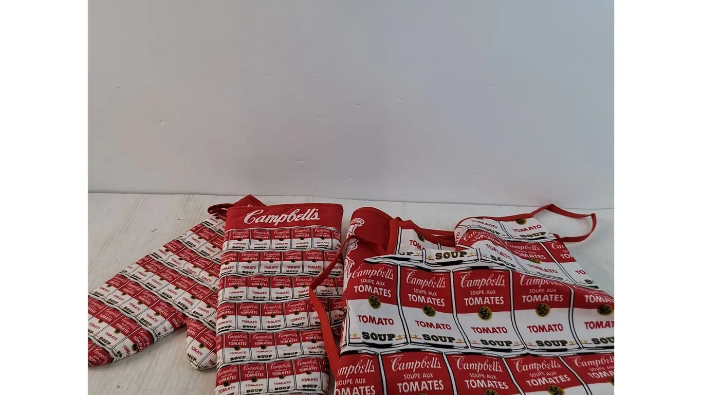 Campbell's Oven Mitts and Apron