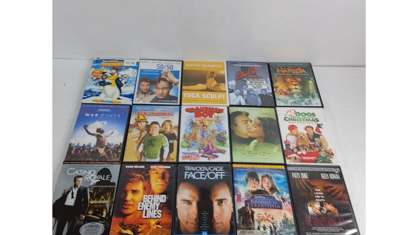 (15) DVD Movies - Face Off, Behind Enemy Lines, Narnia