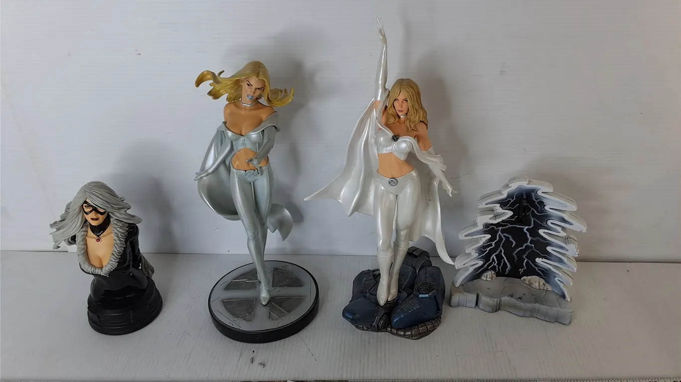 (3) Female Action Figures Up to 13"