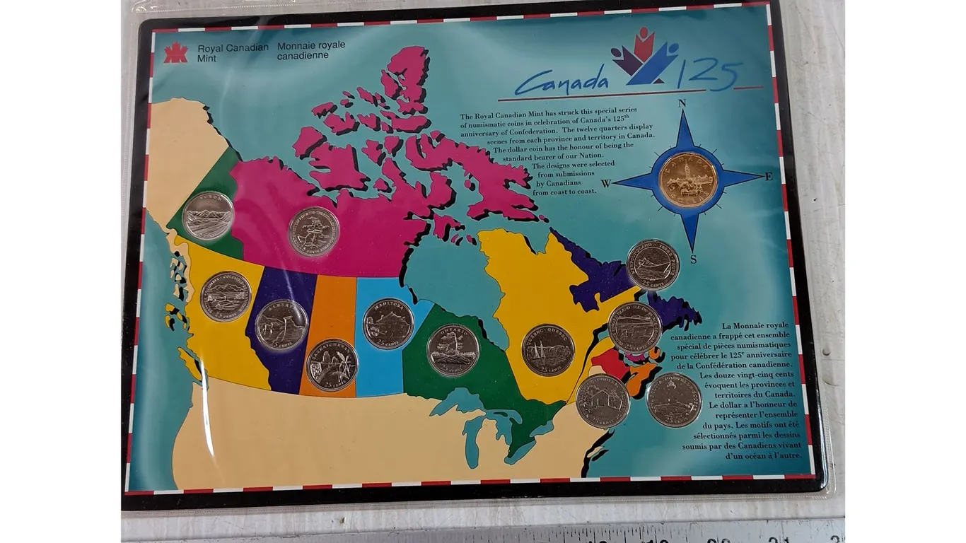 Royal Canadian Mint 125th Anniversary Binder Sheet