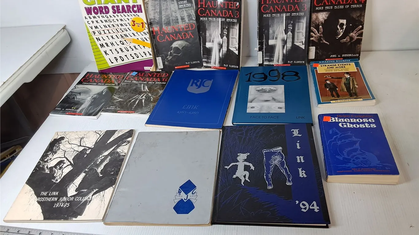 RJC Yearbooks, Haunted Canada Books, Wordsearch Book-Half Completed