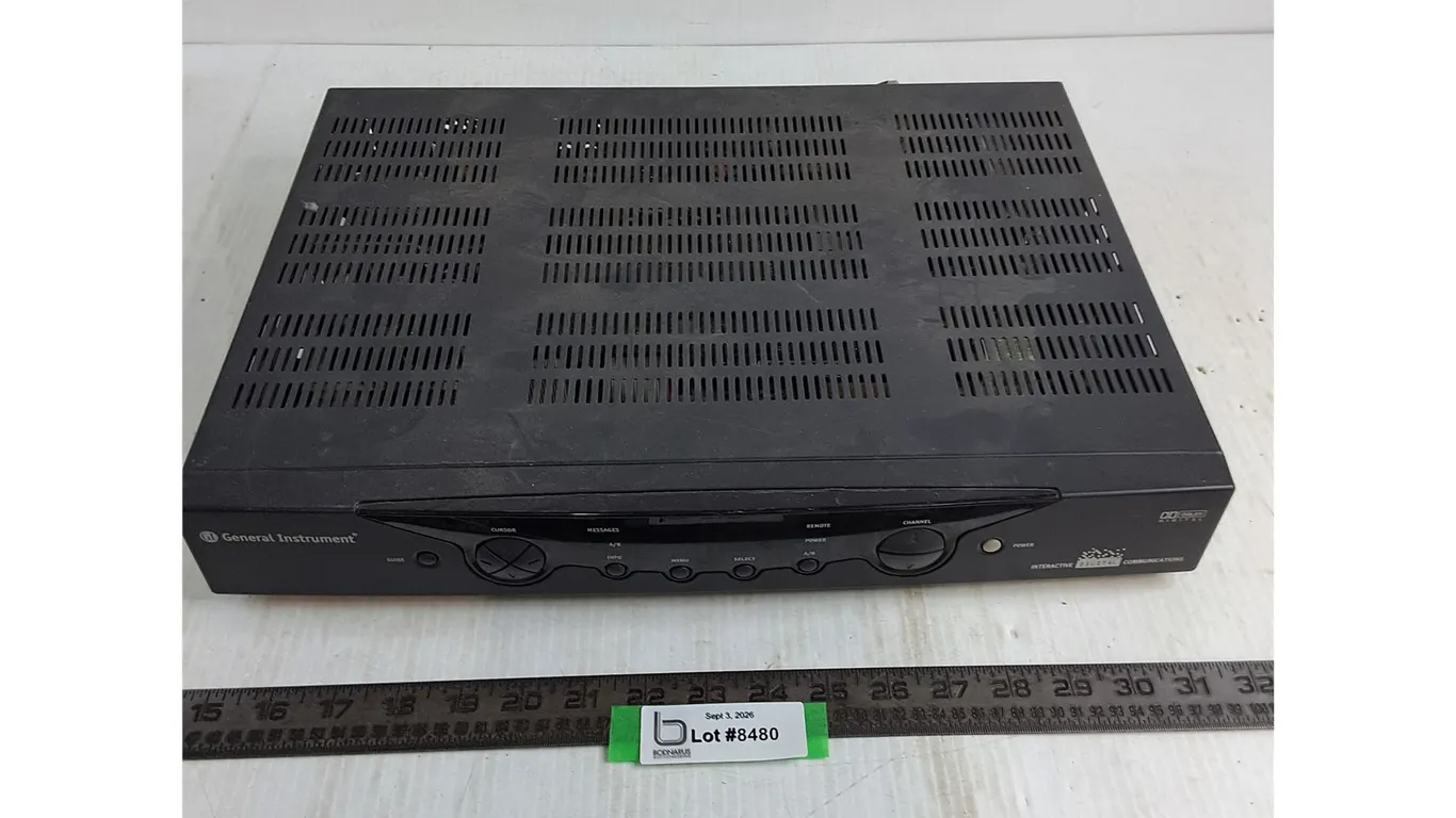General Instrument Interactive Digital Receiver - No Power Cord, Untested, As is