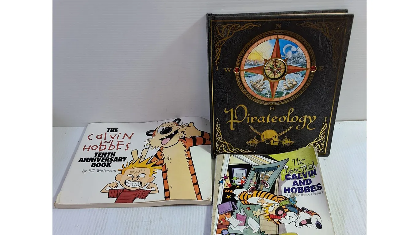 (3) Book- Pirateology, The Calvin and Hobbes