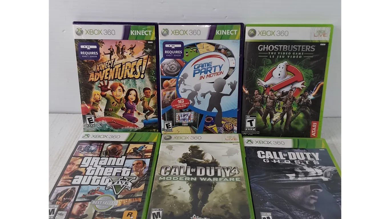Xbox 360 Games - Call of Duty, Grand Theft Auto, Ghostbusters, Etc