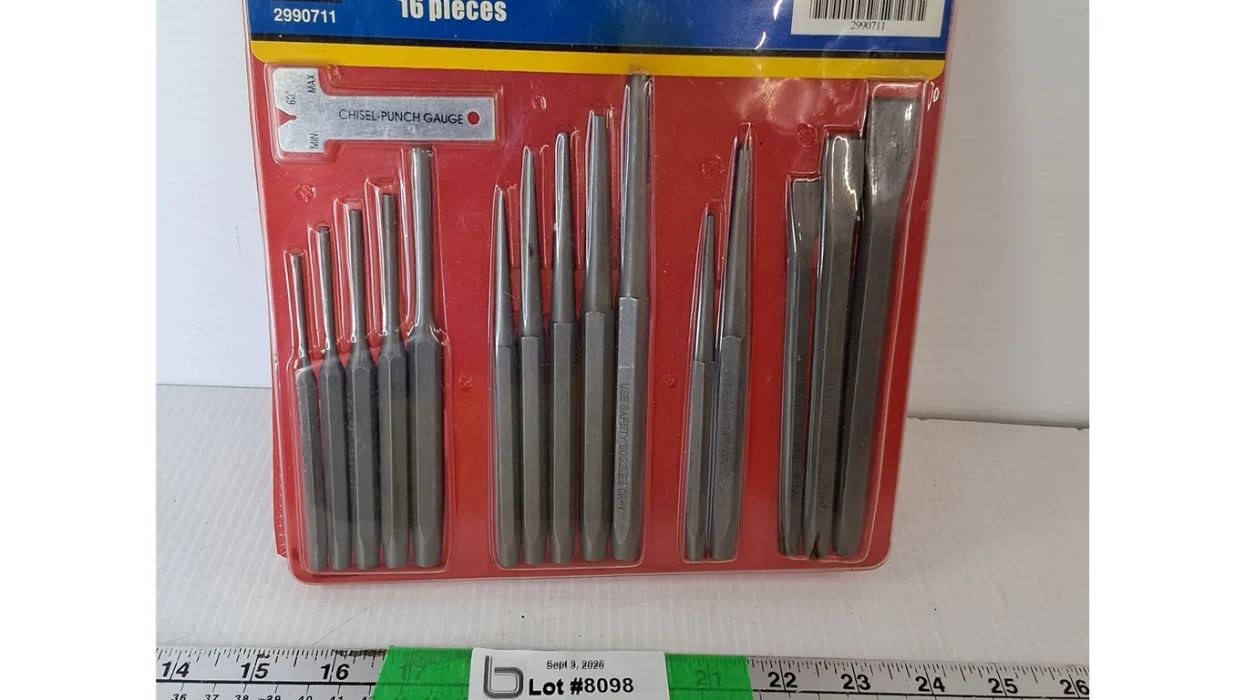 Power Fist Industrial Punch & Chisel Set-Sealed