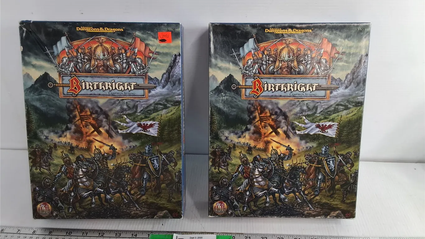 (2) Dungeons & Dragons Birthright Sets- As Is