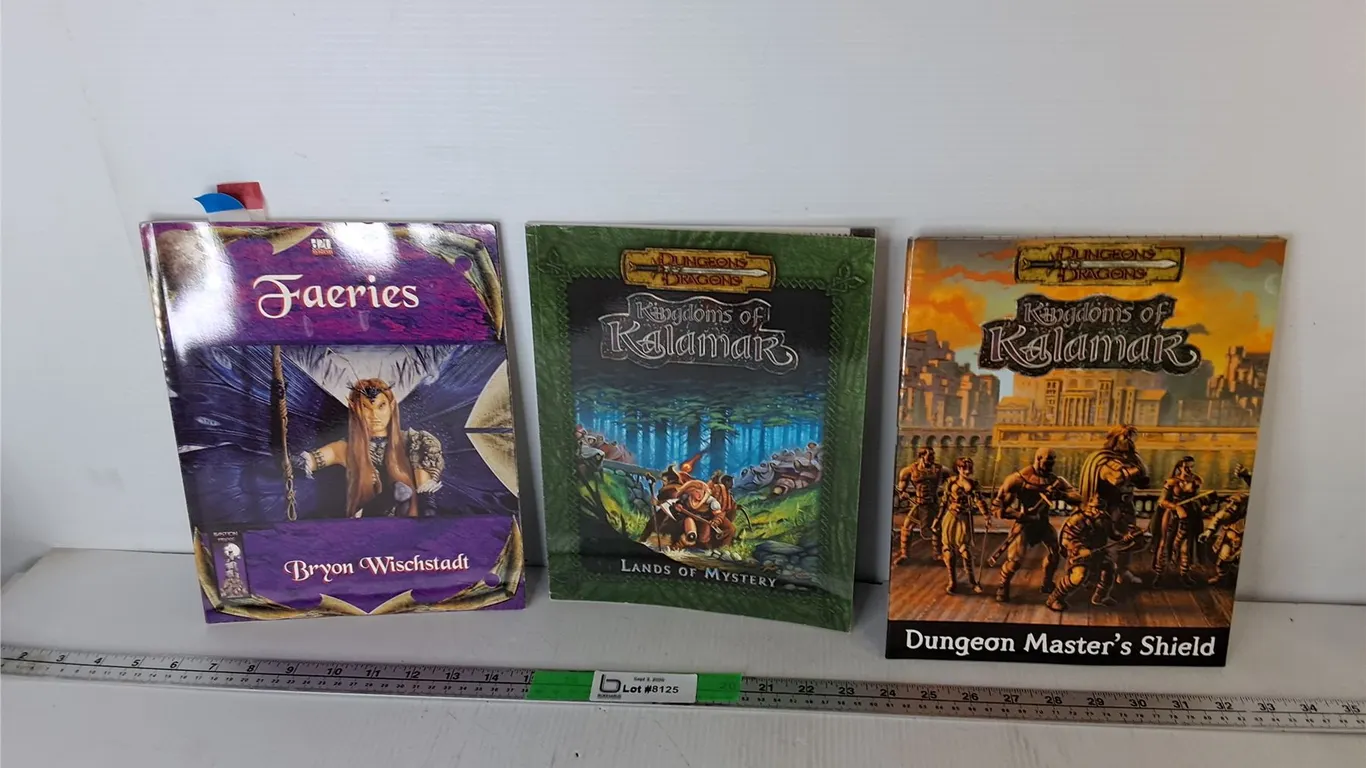 (3) Gaming Books- Faeries and Dungeons & Dragons