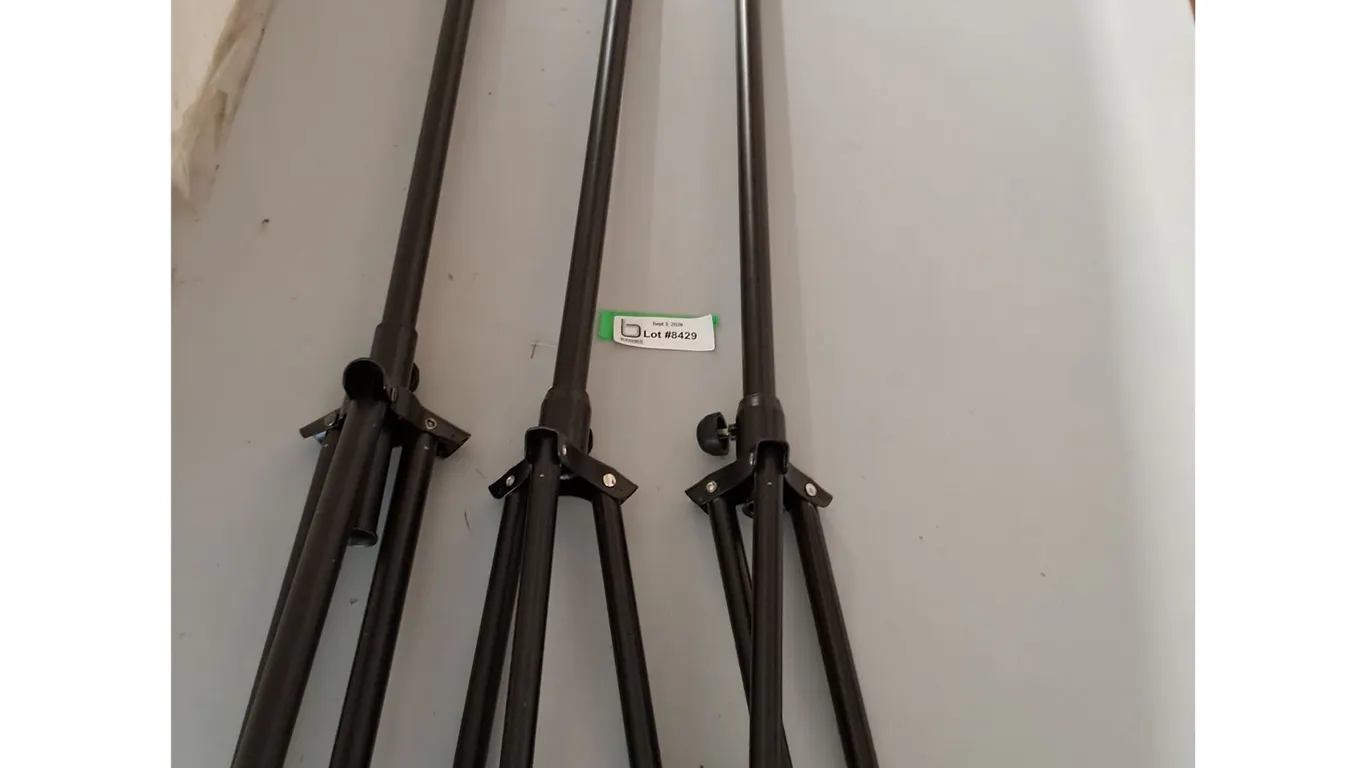 Microphone Stands (3) - 2 are Extendable - 43" Tall Before Extension, Pickup Only