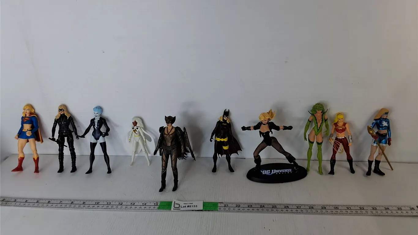 (10) Action Figures- Supergirl, Batgirl, Poison Ivy, Misc.