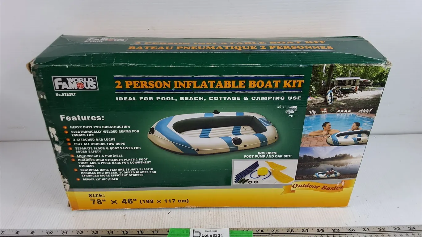 World Famous 2 Person Inflatable Boat Kit