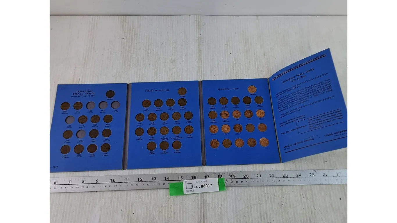 Canadian Small Cent Collection Book Starting 1920