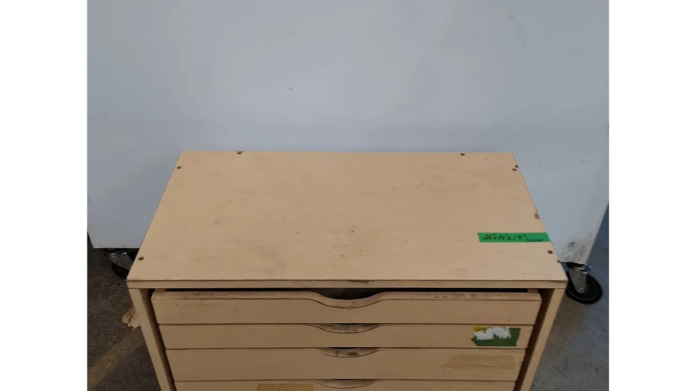 *4 Drawer Wooden Cabinet No Shipping