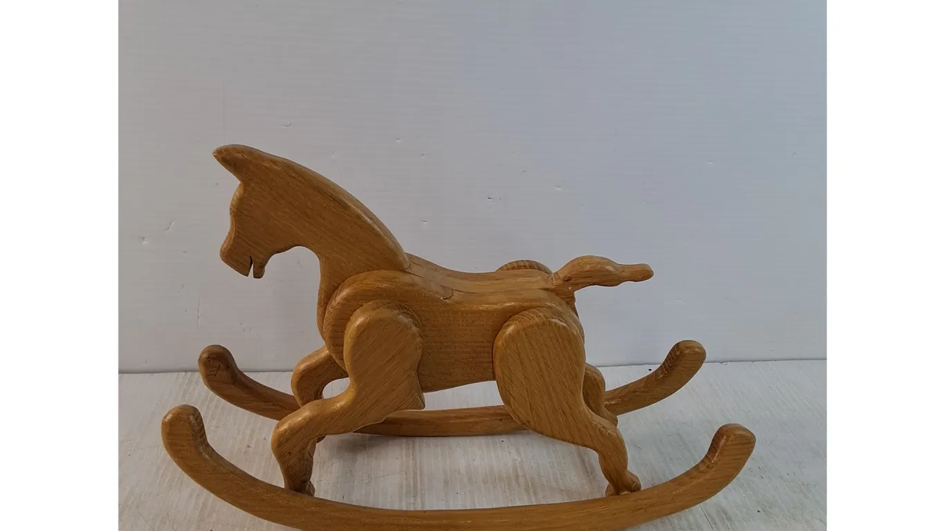 Wooden Rocking Horse Decor