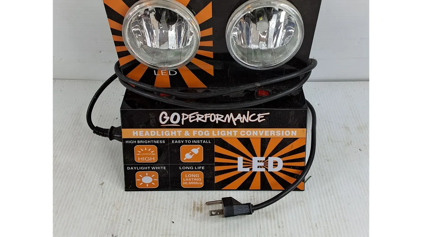 Go Perfomance Headlight & Fog Light Conversion LED Display Stand - As Is