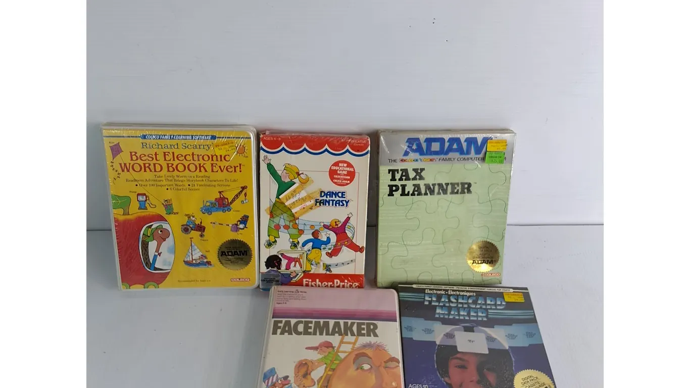 Game Cartridges- Facemaker, Dance Fantasy, Tax Planner, Flashcard Maker
