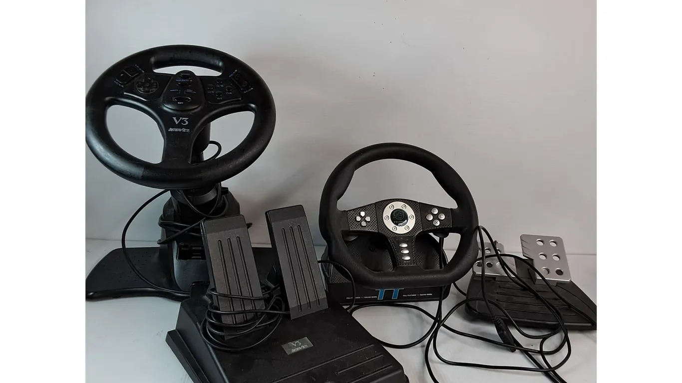 V3 Interact Racing Controllers, Pelican Racing Controllers - Wheels and Pedals - As Is