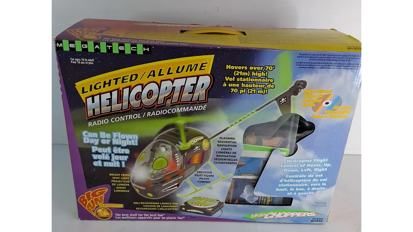 Lighted Radio Controlled Helicopter Toy, Flying Model Rocket