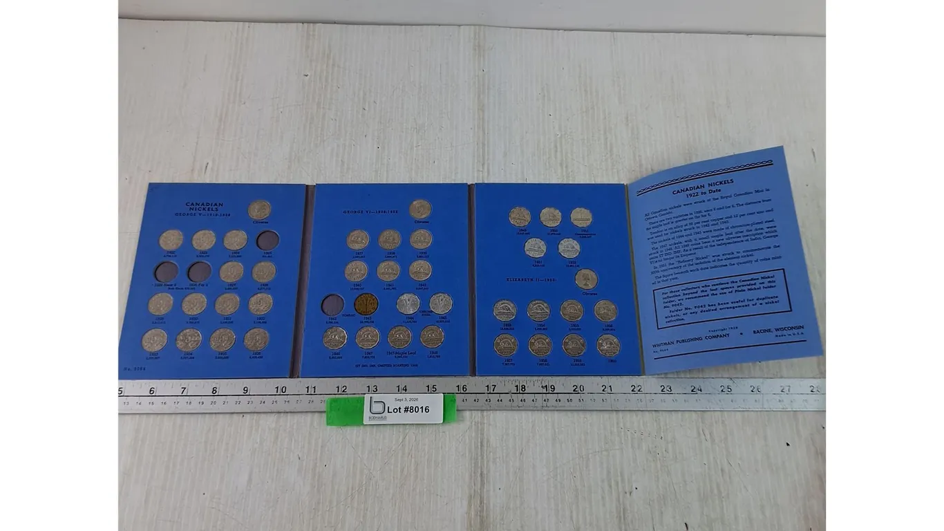Canadian Nickels Collection Book Starting 1922