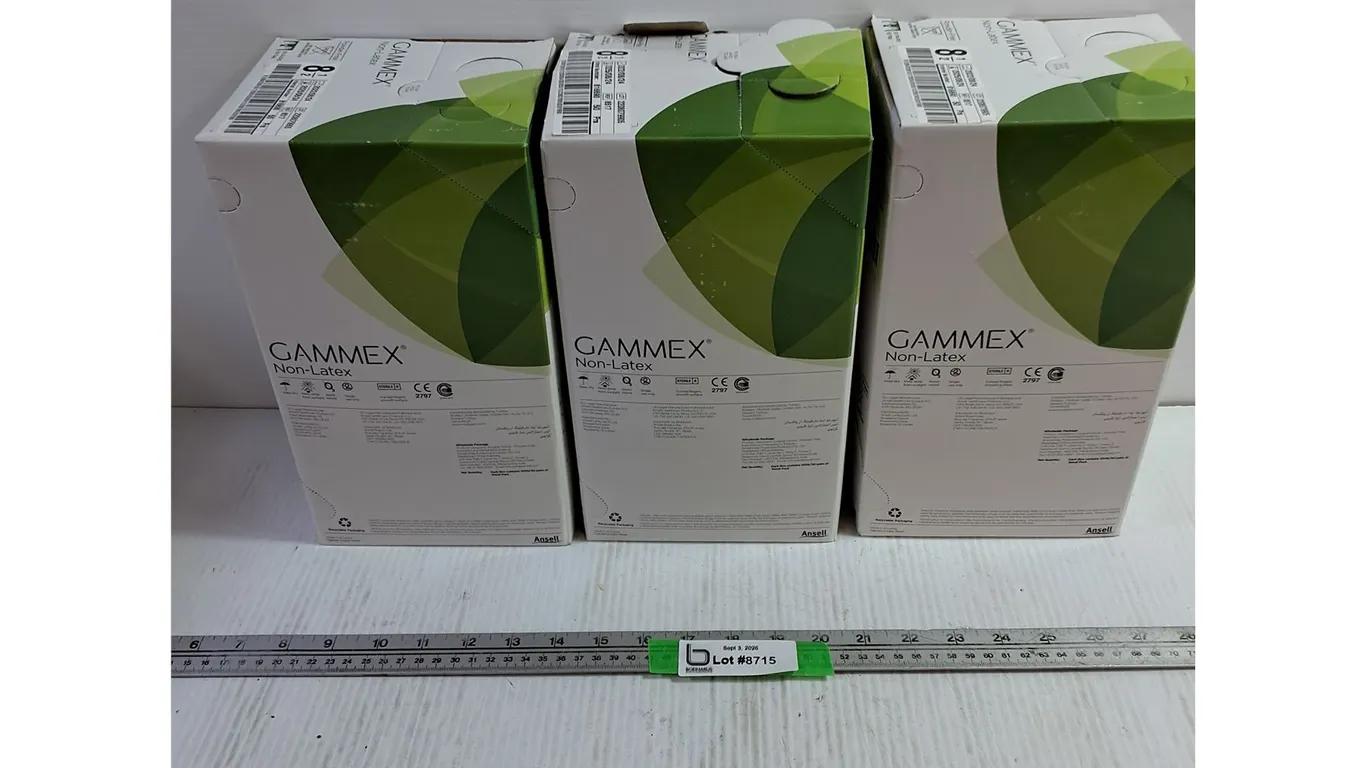 (3) Gammex Neoprene Non-Latex Surgical Gloves 50 Pack