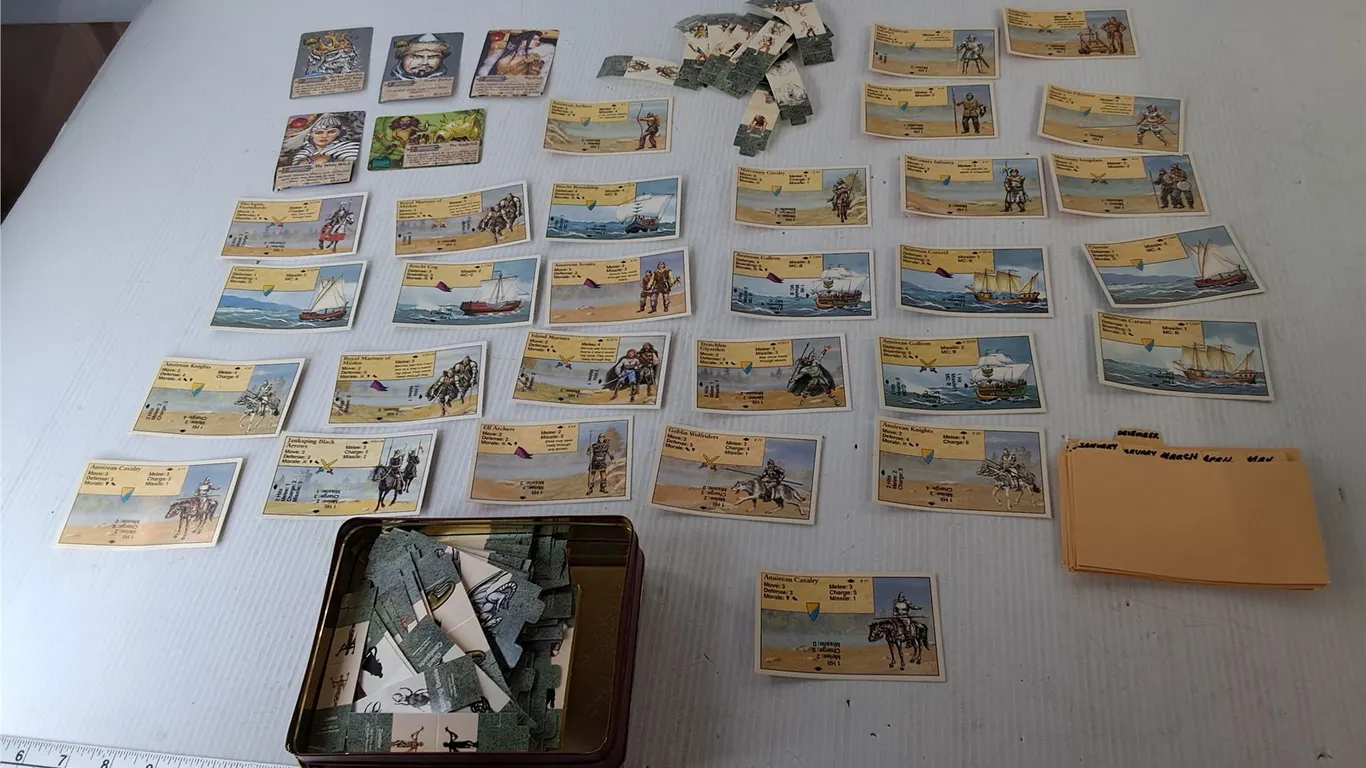 Dungeons & Dragons Birthright Game Cards & Punch Outs