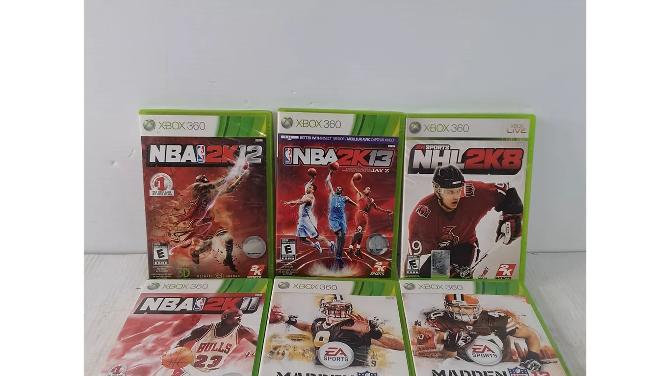 Xbox 360 Games - NHL, NBA, NFL