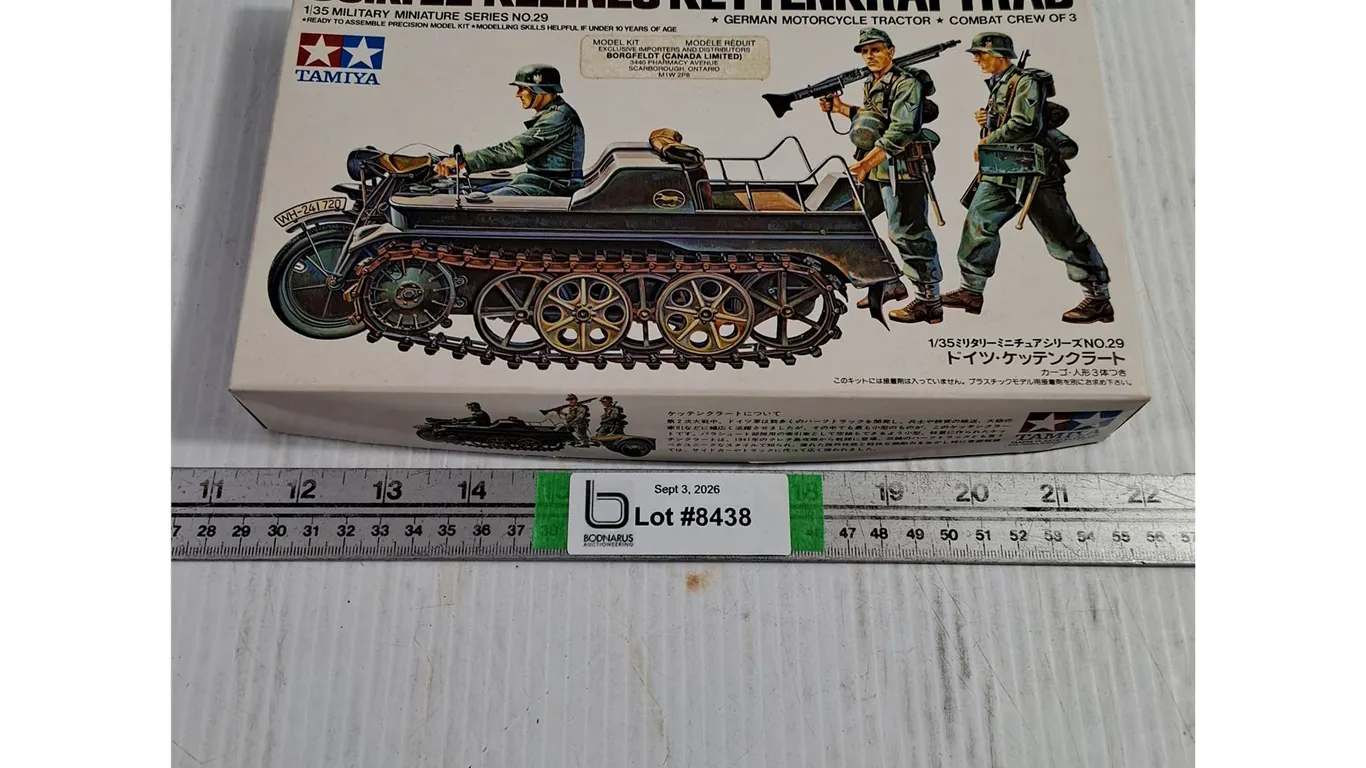 1:35 Tamiya Military Miniatures-German Motorcycle Tractor-missing directions