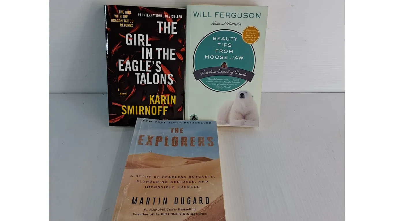 Books - The Girl in the Eagles Talons, Beauty Tips from Moose Jaw, The Explorers