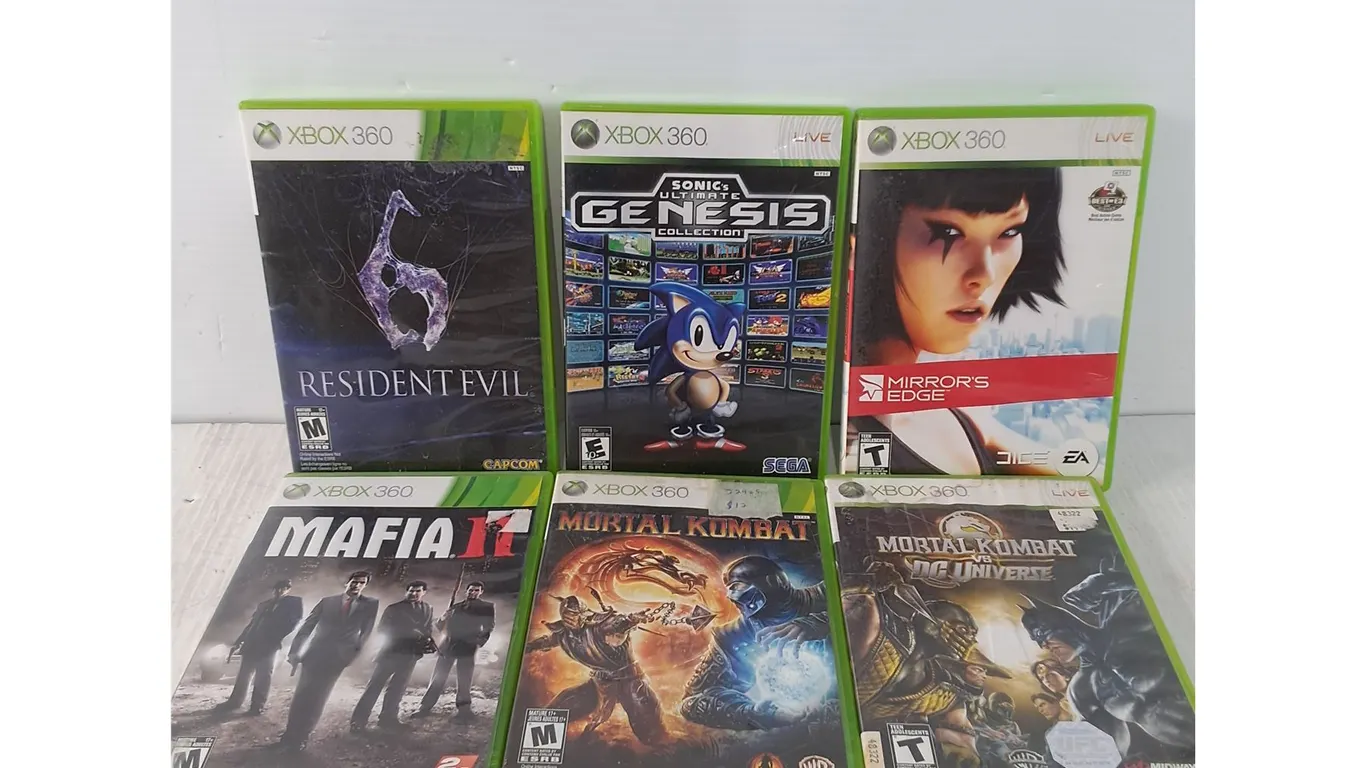 Xbox 360 Games - Mortal Kombat, Resident Evil, Etc