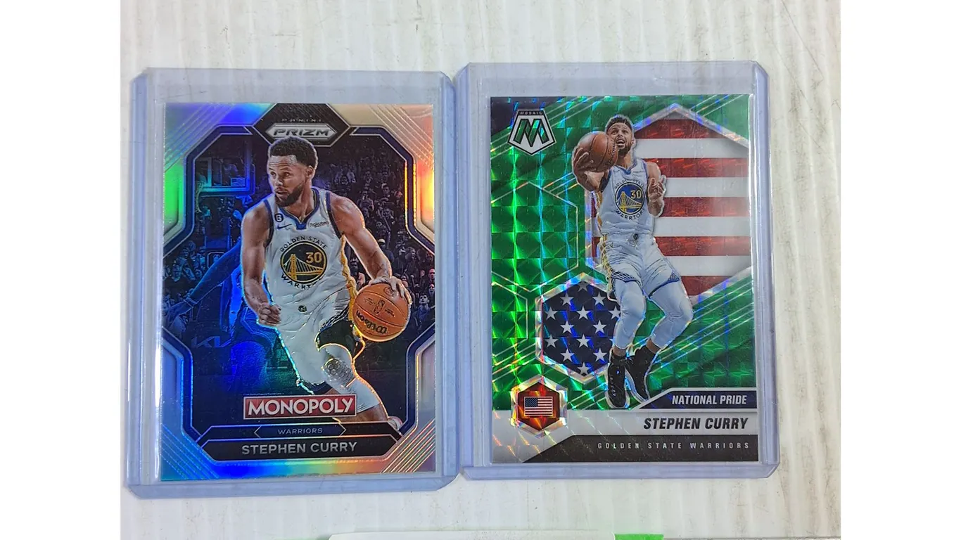 (2) Stephen Curry Basketball Cards- Gold Rainbow & Rookie- Cannot Authenticate