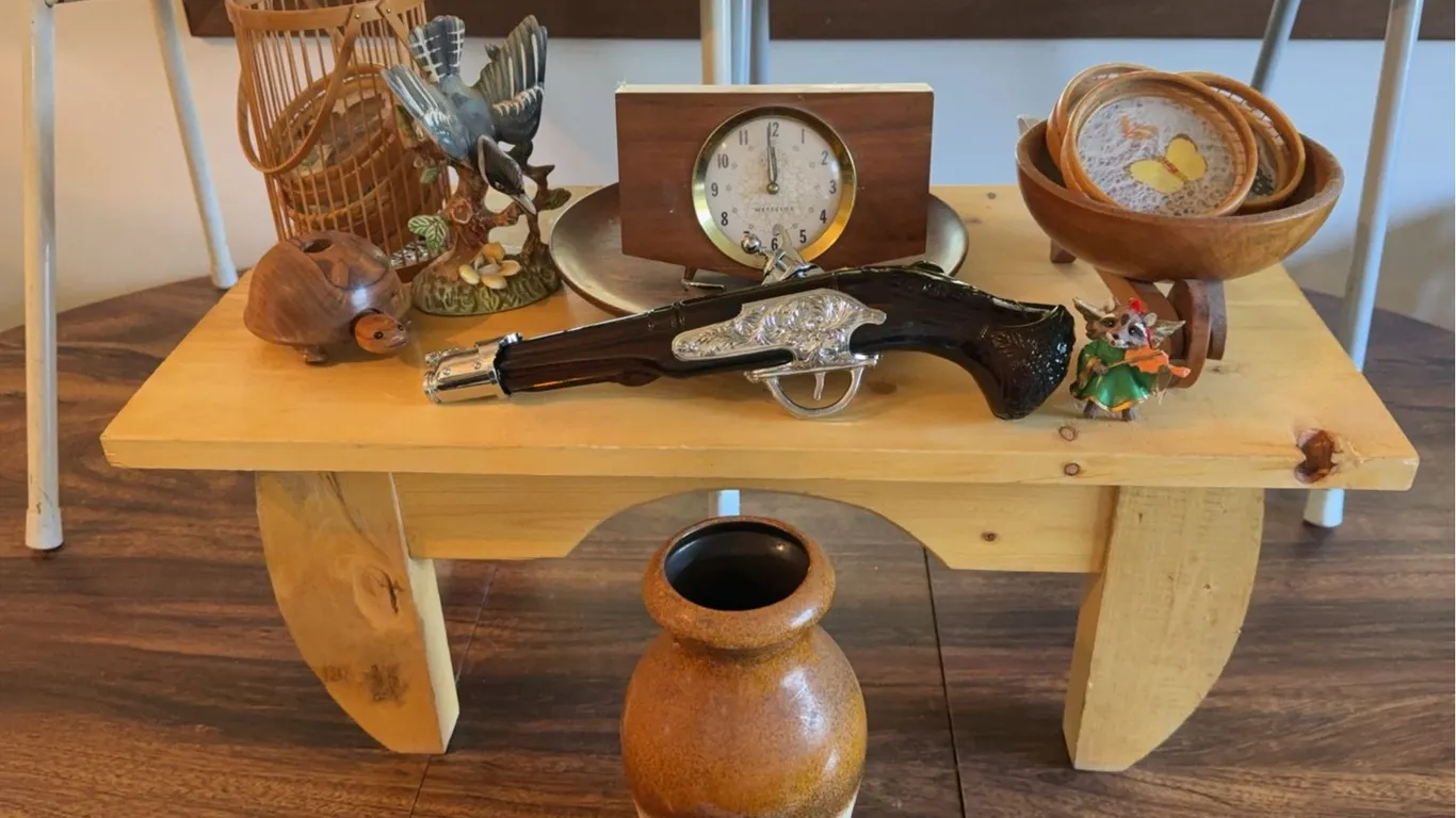 Home Decor: Stools, Pottery Vase, Westclox Clock and More!