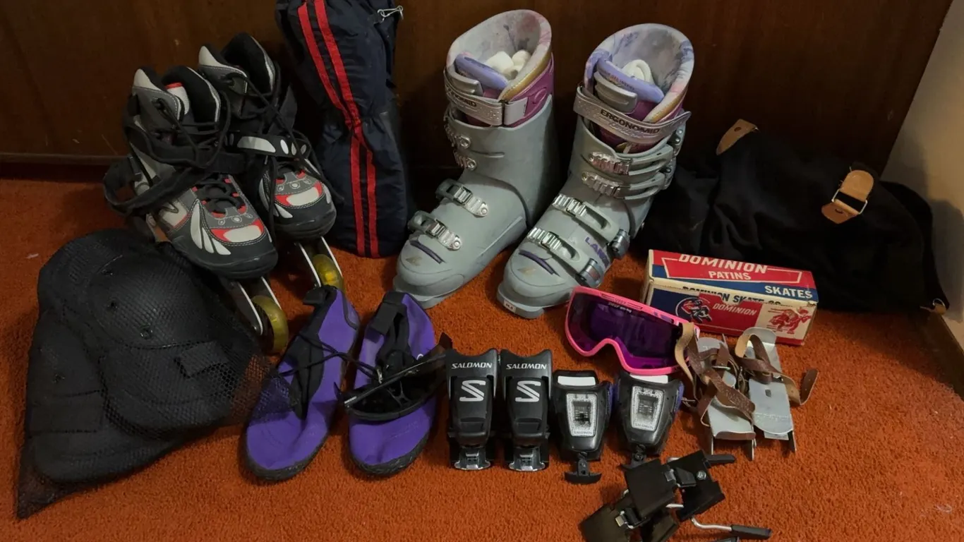 Assorted Sporting Goods- Rollerblades, Ski Boot and More!