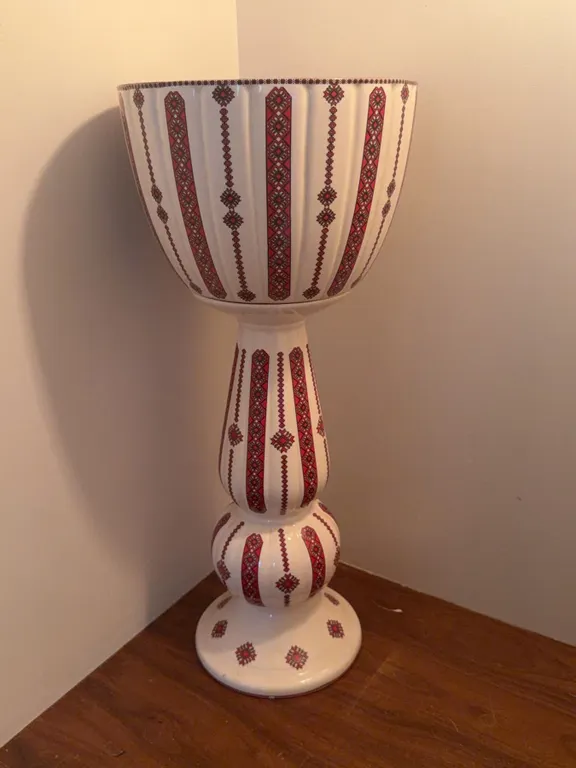 Ukrainian Ceramic Plant Pot and Stand by Ceramics by Anne