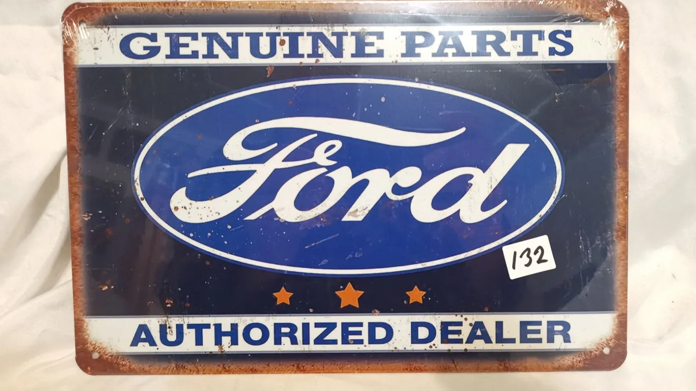 Ford Dealer Tin Sign