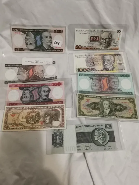 Lot of Brasil UNC Bills