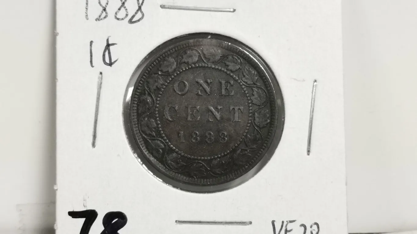 1888 VF20 1 cent coin