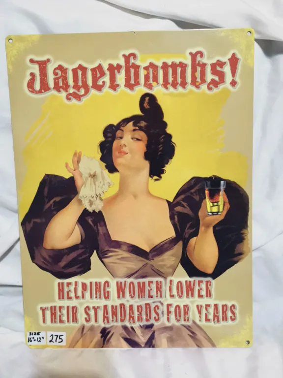 Jagerbombs Tin Sign, 12x16”