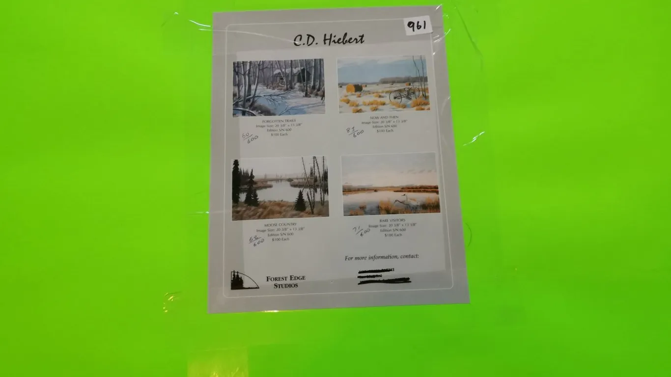 (4) C.D. Hiebert Prints – 24x16”