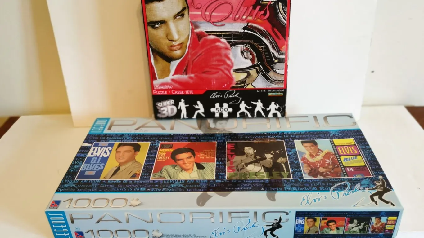 (2) Elvis Puzzles (500 & 1000-Piece)