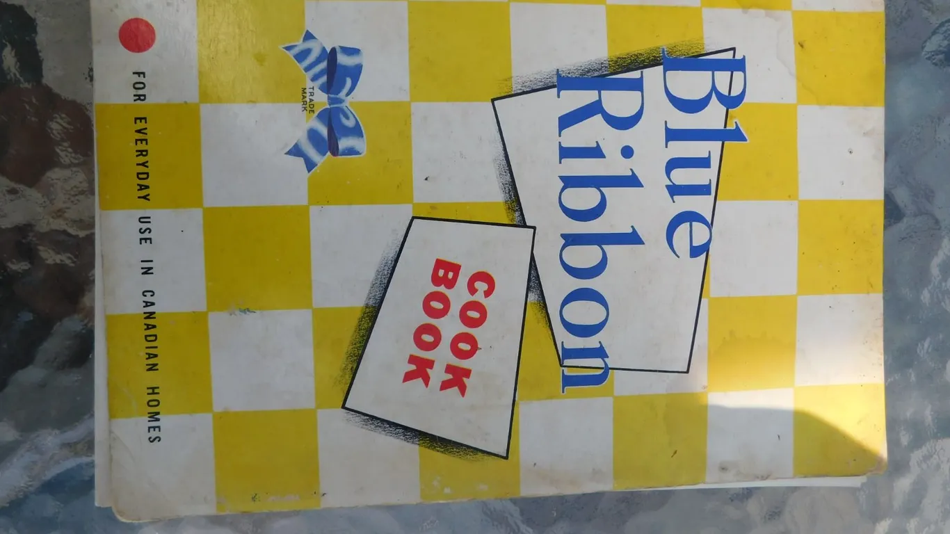 VINTAGE BLUE RIBBON COOKBOOK, 40’S-50’S