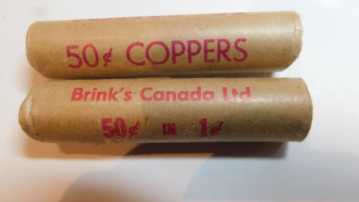 2-UNCIRCULATED ROLLS 77/79 PENNIES 1 ROLL EACH