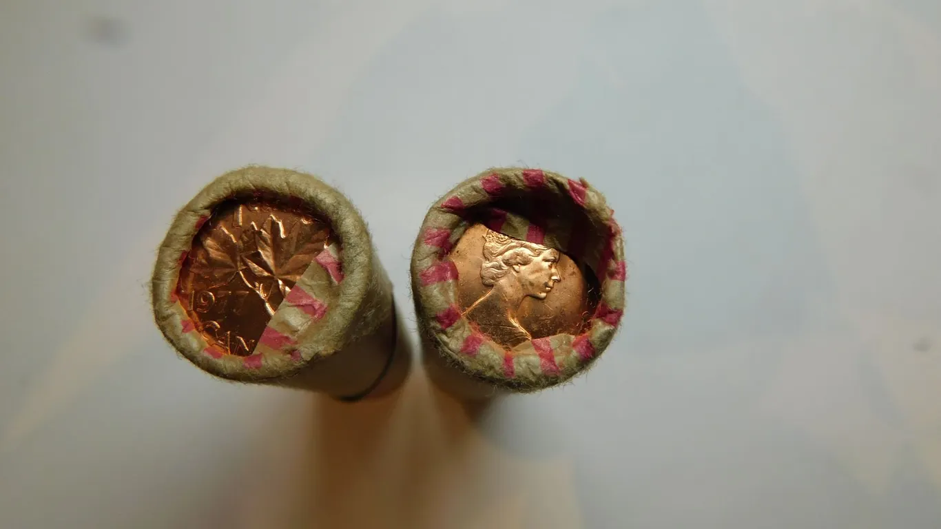 2-UNCIRCULATED ROLLS 1977 PENNIES