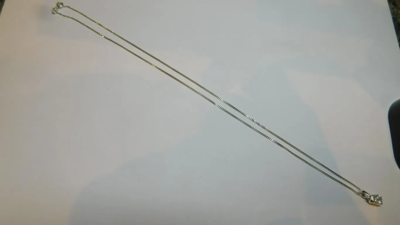 STERLING NECKLACE AND PENDANT
