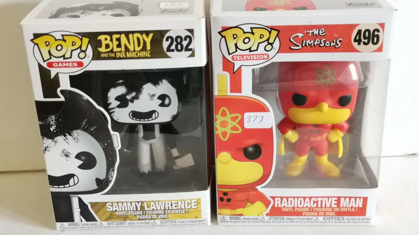 Sammy Lawrence (Bendy) & Radioactive Man (Simpsons) Funko Pop! Figures