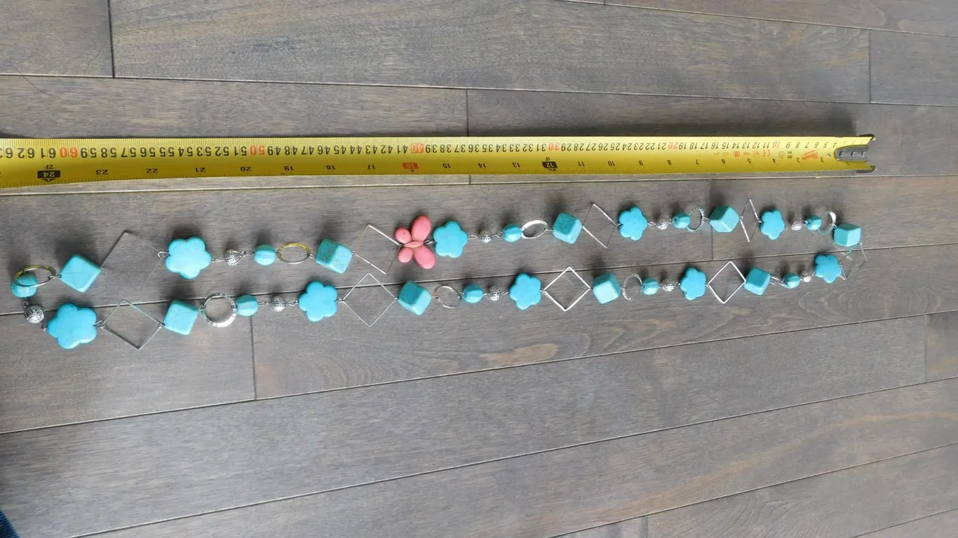 STERLING AND TURQUOISE NECKLACE