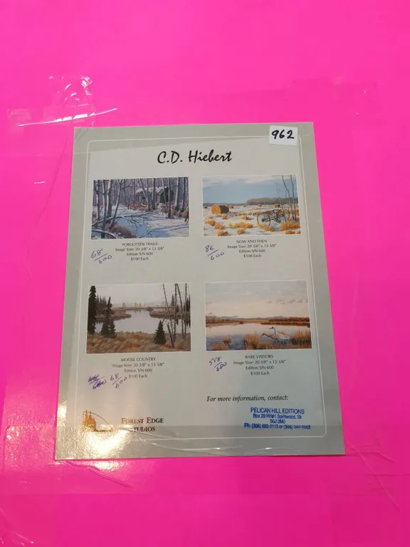 (4) C.D. Hiebert Prints – 24x16”